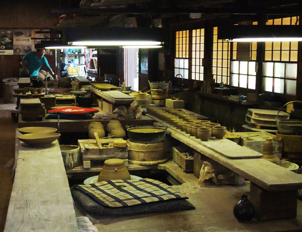 龍門司焼作業場（拡大）